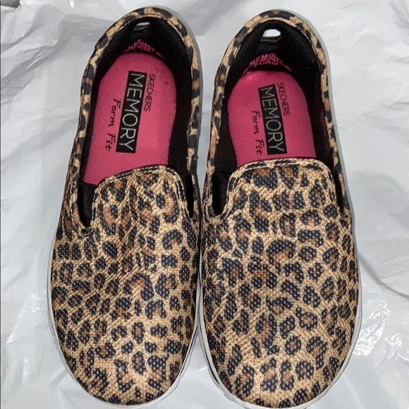 Skechers Go Walk Brown and Black Leopard Print Sneakers Size 7 - Picture 1 of 11